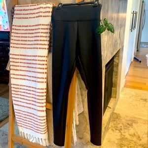 NWT Express faux leather black legging xxs